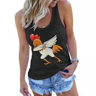Dabbing Chicken Rooster | Dab Animal Women Flowy Tank | Mazezy