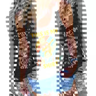 Dabbing Pineapple Women Men Boys Girls This Is My Hawaiian Women Flowy Tank | Mazezy