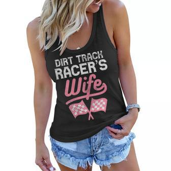 Dirt Track Racers Wife Motocross Motorcycle Race Women Gift Gift For Womens Women Flowy Tank | Mazezy