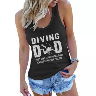 Diving Dad Gifts For Father Scuba Women Flowy Tank - Thegiftio UK