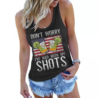 Do Not Worry Ive Had Both My Shots Funny Two Shots Saying Women Flowy Tank | Mazezy
