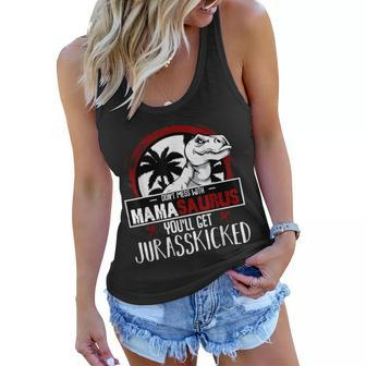 Dont Mess With Mamasaurus - Strong Dinosaur Mom Mothers Day Women Flowy Tank | Mazezy AU