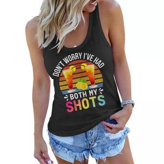 Dont Worry Ive Had Both My Shots Funny Two Shots Tequila Gift For Womens Women Flowy Tank | Mazezy