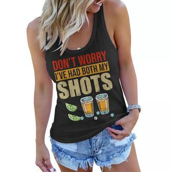 Dont Worry Ive Had Both My Shots Funny Two Shots Tequila Women Flowy Tank | Mazezy