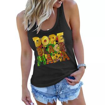 Dope Black Mama Junenth Afro Mom Mothers Day History Women Flowy Tank | Mazezy