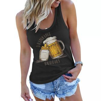 Drinking Buddies Dad And Baby Beer Matching Fist Father Gift For Mens Women Flowy Tank | Mazezy