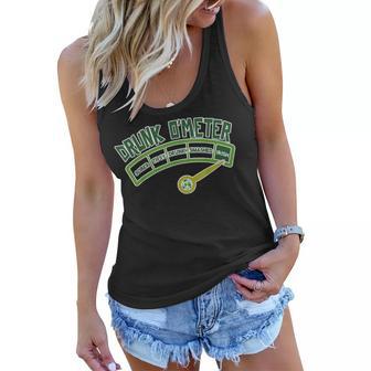 Drunk O Meter St Patricks Day Saint Irish Lads Sarcastic Women Flowy Tank - Thegiftio UK