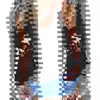 Duck Duck Moose Funny Moose Wildlife Lover Women Flowy Tank - Thegiftio