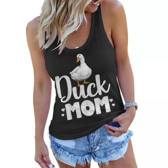 Duck Mom Funny Water Duckling Gifts Women Flowy Tank - Seseable