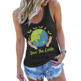 Earth Day Save The Earth Plant More Trees Go Planet Women Flowy Tank | Mazezy