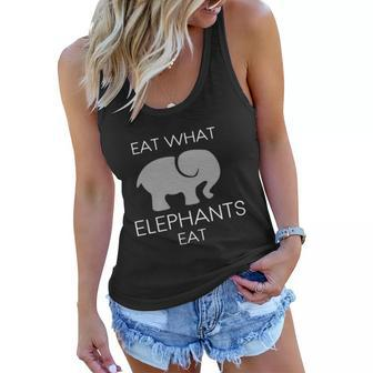 Eat What Elephants Eat T Shirt Women Flowy Tank - Thegiftio UK