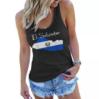 El Salvador Flag El Salvador Map Salvador For Women Women Flowy Tank | Mazezy