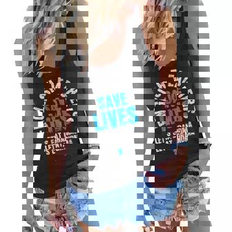 English Teacher Shirt Save Lives Funny Tee Teacher Day Gift Women Flowy Tank | Mazezy