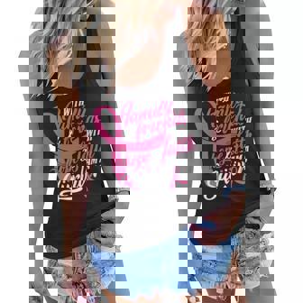 Family Hope Faith I Am A Survivor Breast Cancer Mom Wife Top Women Flowy Tank - Seseable