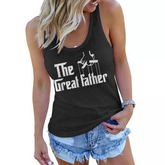 Fathers Day Humor The Great Father Godfather Style Gift For Mens Women Flowy Tank | Mazezy UK