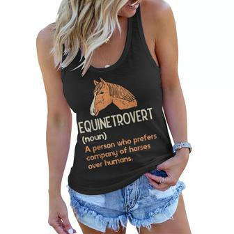 Fun Horse Lover Gifts | Funny Meme Saying Horse Definition Women Flowy Tank | Mazezy
