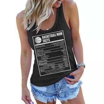 Funny Basketball Mom Nutrition Facts Proud Parent V2 Women Flowy Tank - Seseable