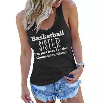 Funny Basketball Sister Girl Sibling Daughter Son Game Women Flowy Tank | Mazezy