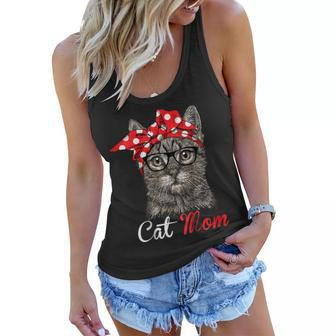 Funny Cat Mom Shirt For Cat Lovers-Mothers Day Gift Women Flowy Tank | Mazezy