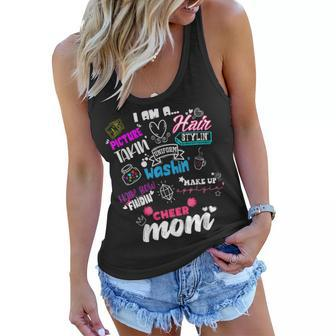Funny Cheerleading Mom For Cheer Moms Cheer Squad Cheer Mom Women Flowy Tank | Mazezy