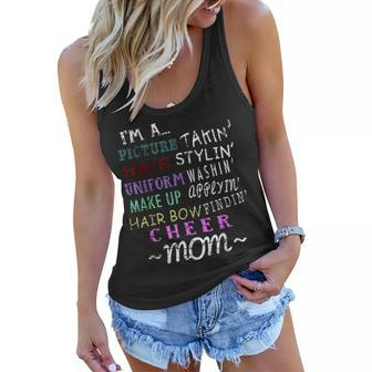 Funny Cheerleading Mom S For Cheer Moms Women Flowy Tank - Seseable