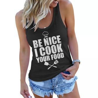Funny Chef For Men Women Cook Pastry Chef Culinary Cooking Women Flowy Tank | Mazezy