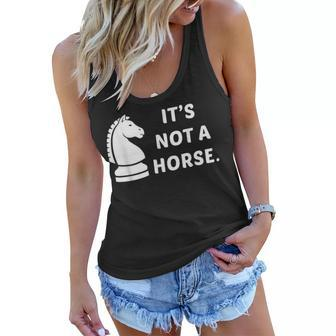 Funny Chess Knight Pieces Board Game Lover Player Horse Gift Women Flowy Tank - Seseable