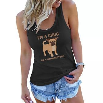 Funny Chugs Chug Dog Costume Women Flowy Tank - Thegiftio UK