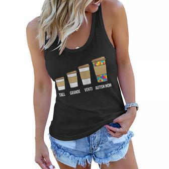 Funny Coffee Autism Mom For Autism Awareness Gift For Womens Women Flowy Tank | Mazezy