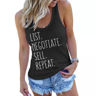 Funny Gift For Real Estate Agent Broker Woman Realtor Sister Gift For Womens Women Flowy Tank | Mazezy