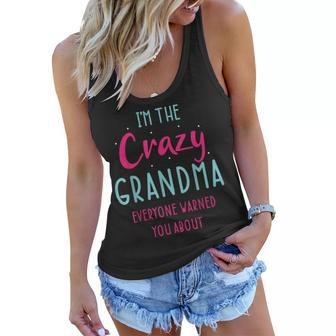 Funny Grandmother Novelty For Crazy Grandma Women Flowy Tank | Mazezy