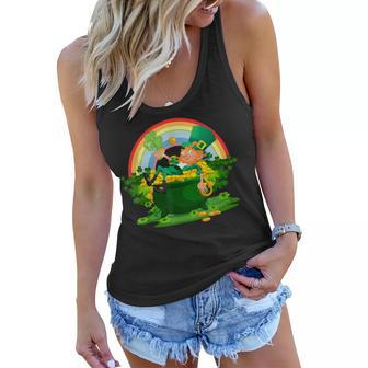 Funny Leprechaun Boys Girls Men Women St Pattys Day Humor Women Flowy Tank - Seseable