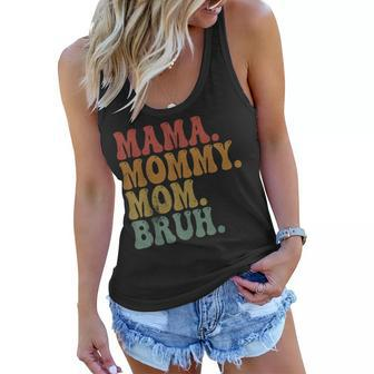 Funny Mothers T - Mama Mommy Mom Bruh Mothers Day Women Flowy Tank - Thegiftio UK