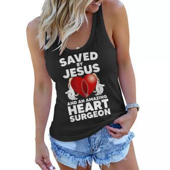 Funny Open Heart Surgery Design For Men Women Heart Patients Women Flowy Tank | Mazezy