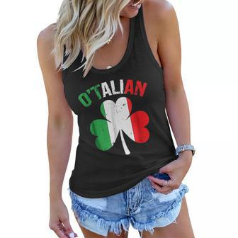 Funny Saint Patricks Day Irish Italian Otalian Women Flowy Tank - Thegiftio UK