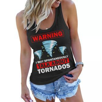Funny Tornado Designs For Men Women Meteorology Storm Lovers Women Flowy Tank | Mazezy