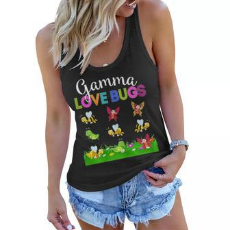 Gamma Love Bugs Funny Mother Day Gift For Gamma Women Flowy Tank - Seseable