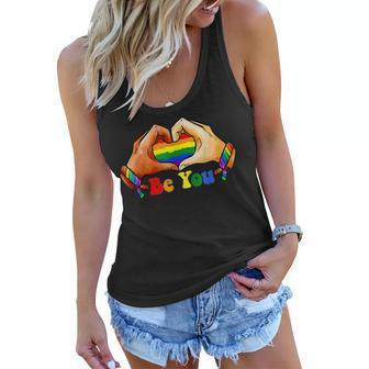 Gay Pride Clothing Lgbt Rainbow Flag Heart Unity Women Flowy Tank | Mazezy DE