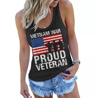 Gift For Military Men Women Proud Vietnam War Veteran Women Flowy Tank - Seseable