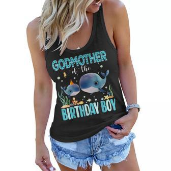 Godmother Of The Birthday Boy Whale Shark Sea Fish Ocean Women Flowy Tank | Mazezy