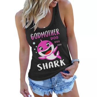 Godmother Shark Doo Doo Christmas Mothers Day Gifts Women Flowy Tank | Seseable UK