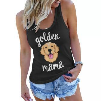 Golden Retriever Mama For Women Mother Dog Pet Gift V2 Women Flowy Tank - Seseable