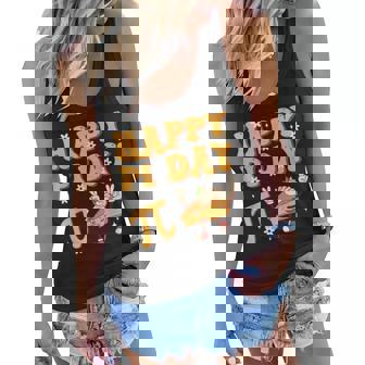 Groovy Happy Pi Day Mathematics Math Teacher Pi Day 314 Women Flowy Tank | Mazezy