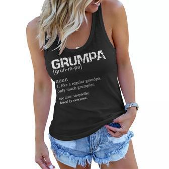 Grumpa Definition Grandpa Christmas Gift Women Flowy Tank | Mazezy