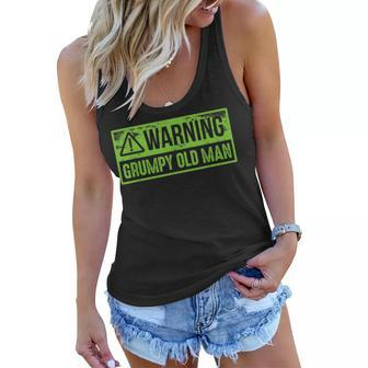 Grumpy Old Man Funny Fathers Day For Men Sarcastic Gift For Mens Women Flowy Tank | Mazezy