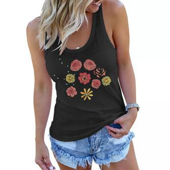 Happiness Is Being A Nana Flower Mother Day Women Flowy Tank - Seseable