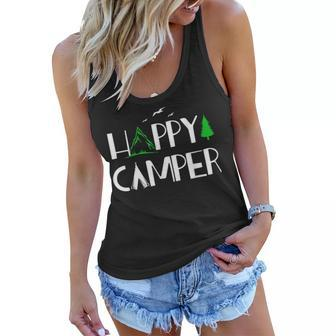 Happy Camper - Camping For Men Women And Kids Women Flowy Tank - Seseable
