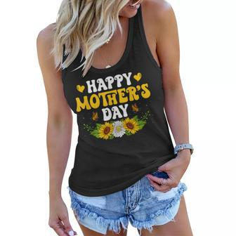 Happy Mothers Day 2023 For Mom Cute Floral Mothers Day Women Flowy Tank - Thegiftio UK