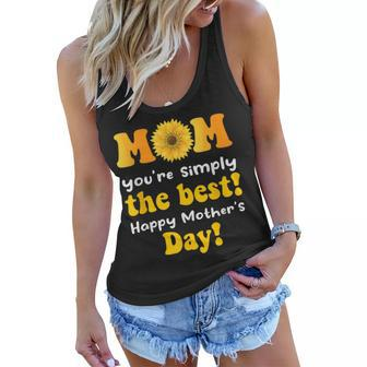 Happy Mothers Day Best Mom Women Flowy Tank | Mazezy