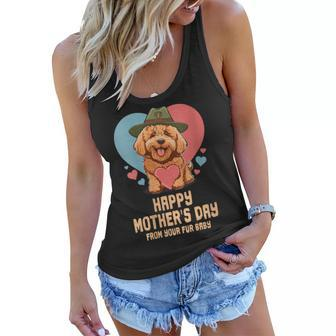 Happy Mothers Day From Your Fur Baby Goldendoodle Dog Mom Gift For Womens Women Flowy Tank - Thegiftio UK